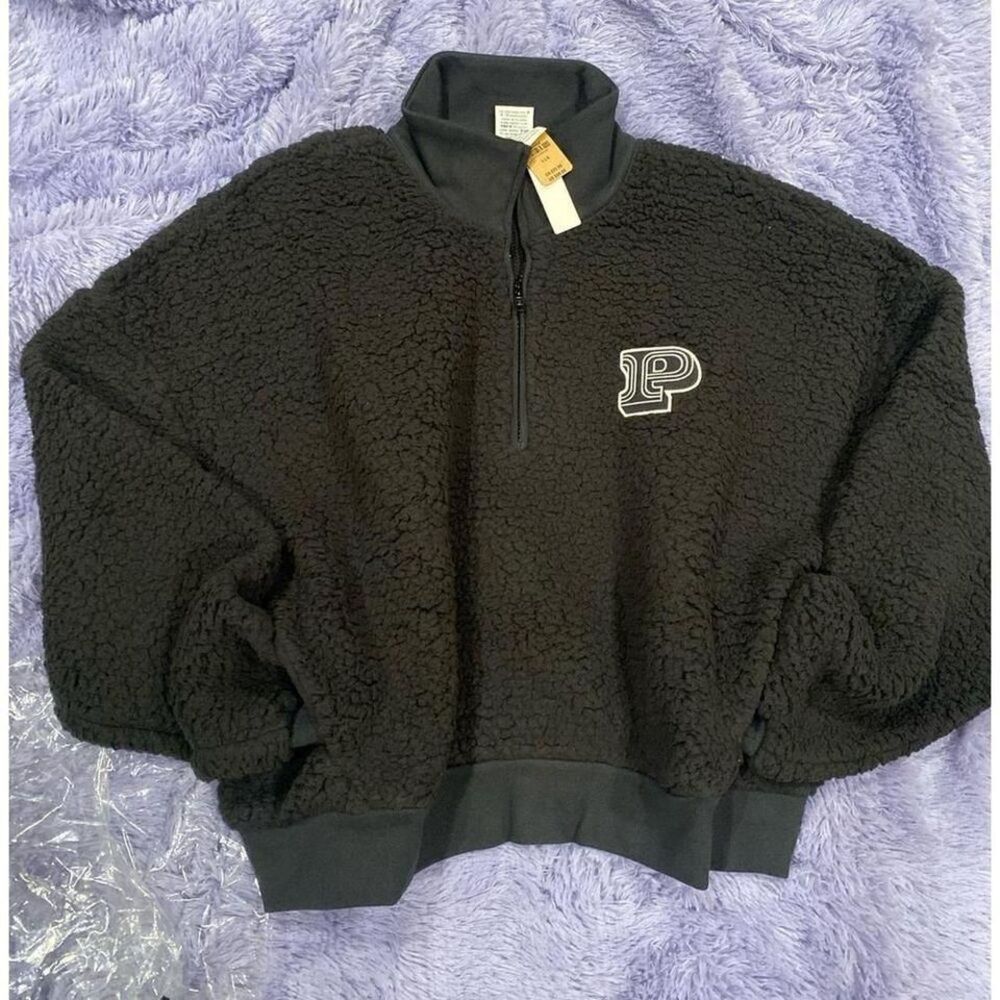 Pink‎ Cozy Fleece Half Zip Pullover Size Large